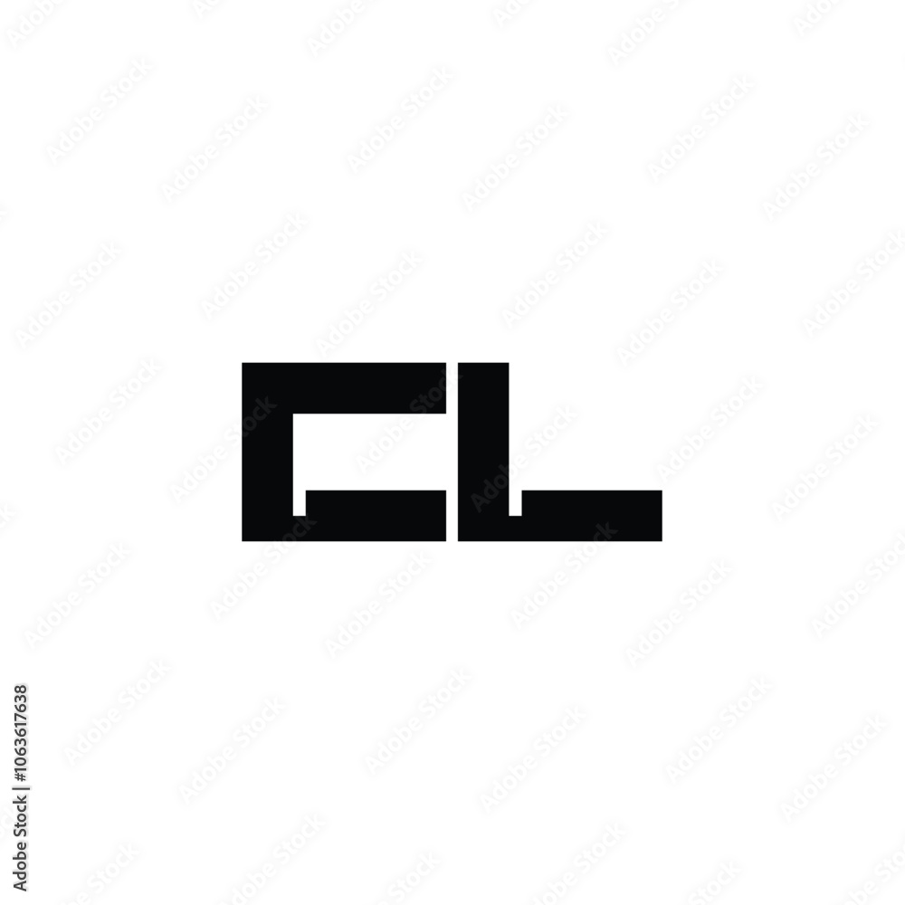 CL monogram logo design letter text name symbol monochrome logotype alphabet character simple logo CL monogram logo design letter text name symbol monochrome logotype alphabet character simple logo