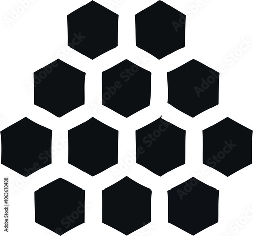 Honeycomb Silhouette Icon