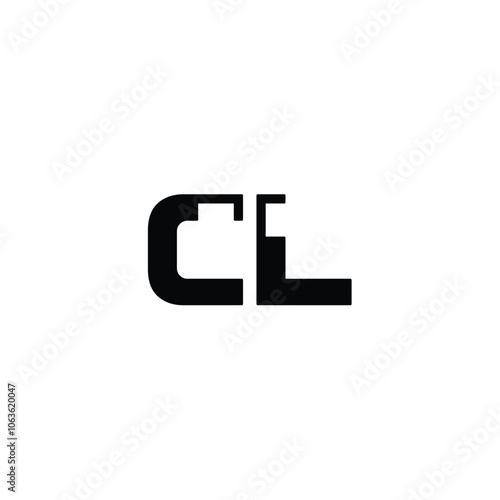 CL monogram logo design letter text name symbol monochrome logotype alphabet character simple logo