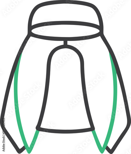 Arabian ghutra vector icon