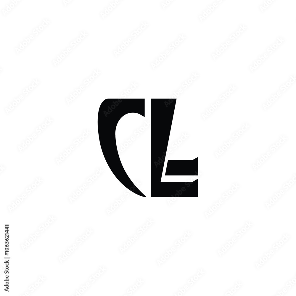 CL monogram logo design letter text name symbol monochrome logotype alphabet character simple logo CL monogram logo design letter text name symbol monochrome logotype alphabet character simple logo