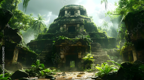 Jungle Temple Ruins - 3D Il...