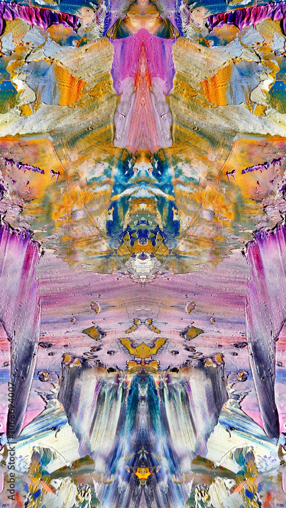 Fototapeta premium Abstract art background . Hand painting artwork . Canvas .