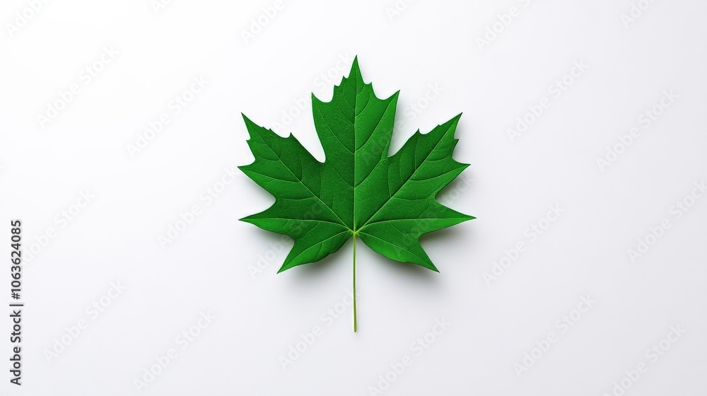 Vibrant Green Maple Leaf Vibrant Green Maple Leaf