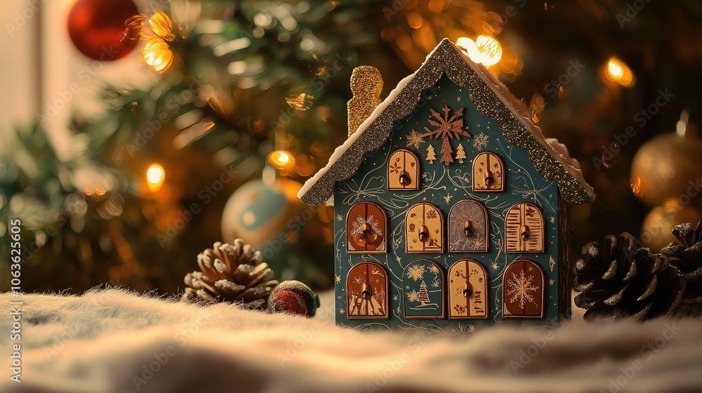 Festive Advent Calendar Scene