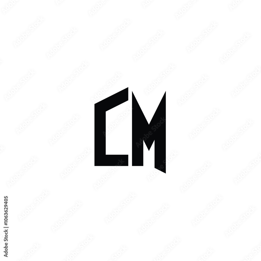CM monogram logo design letter text name symbol monochrome logotype alphabet character simple logo CM monogram logo design letter text name symbol monochrome logotype alphabet character simple logo