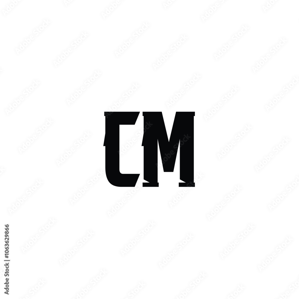 CM monogram logo design letter text name symbol monochrome logotype alphabet character simple logo CM monogram logo design letter text name symbol monochrome logotype alphabet character simple logo