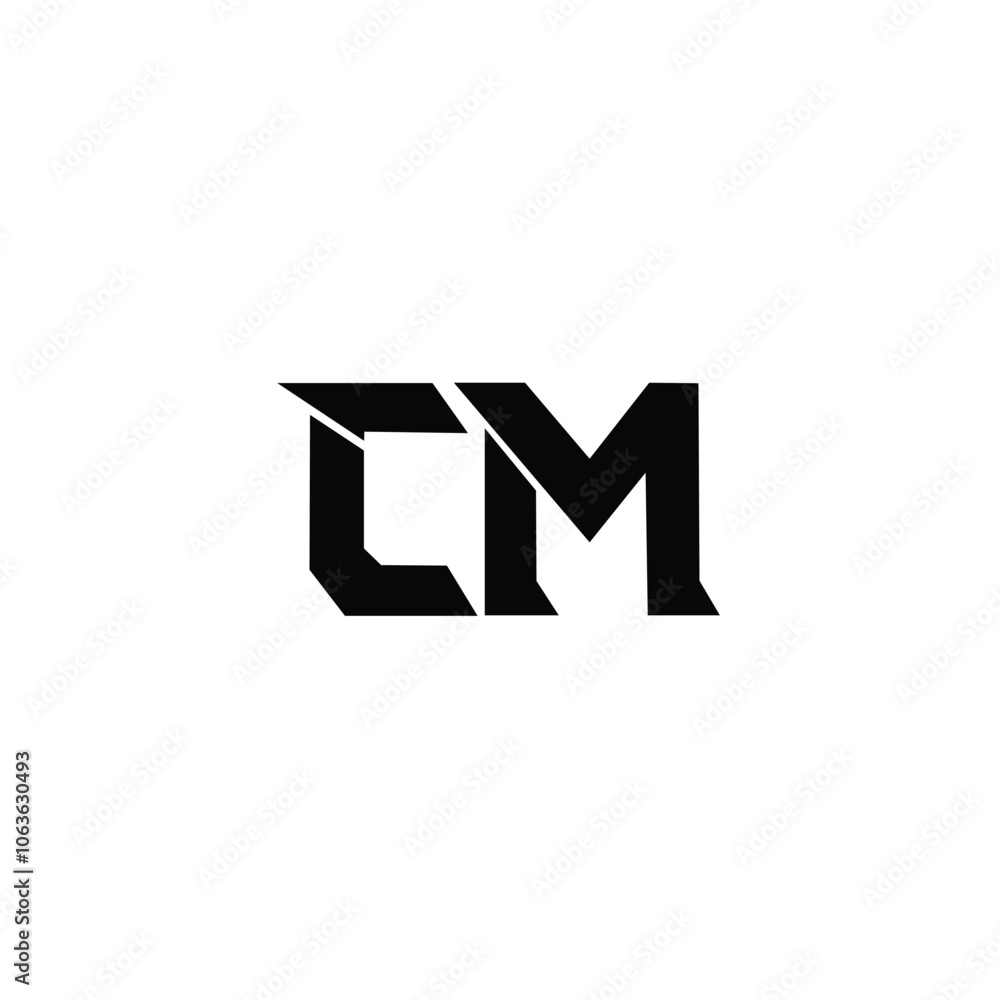 CM monogram logo design letter text name symbol monochrome logotype alphabet character simple logo CM monogram logo design letter text name symbol monochrome logotype alphabet character simple logo
