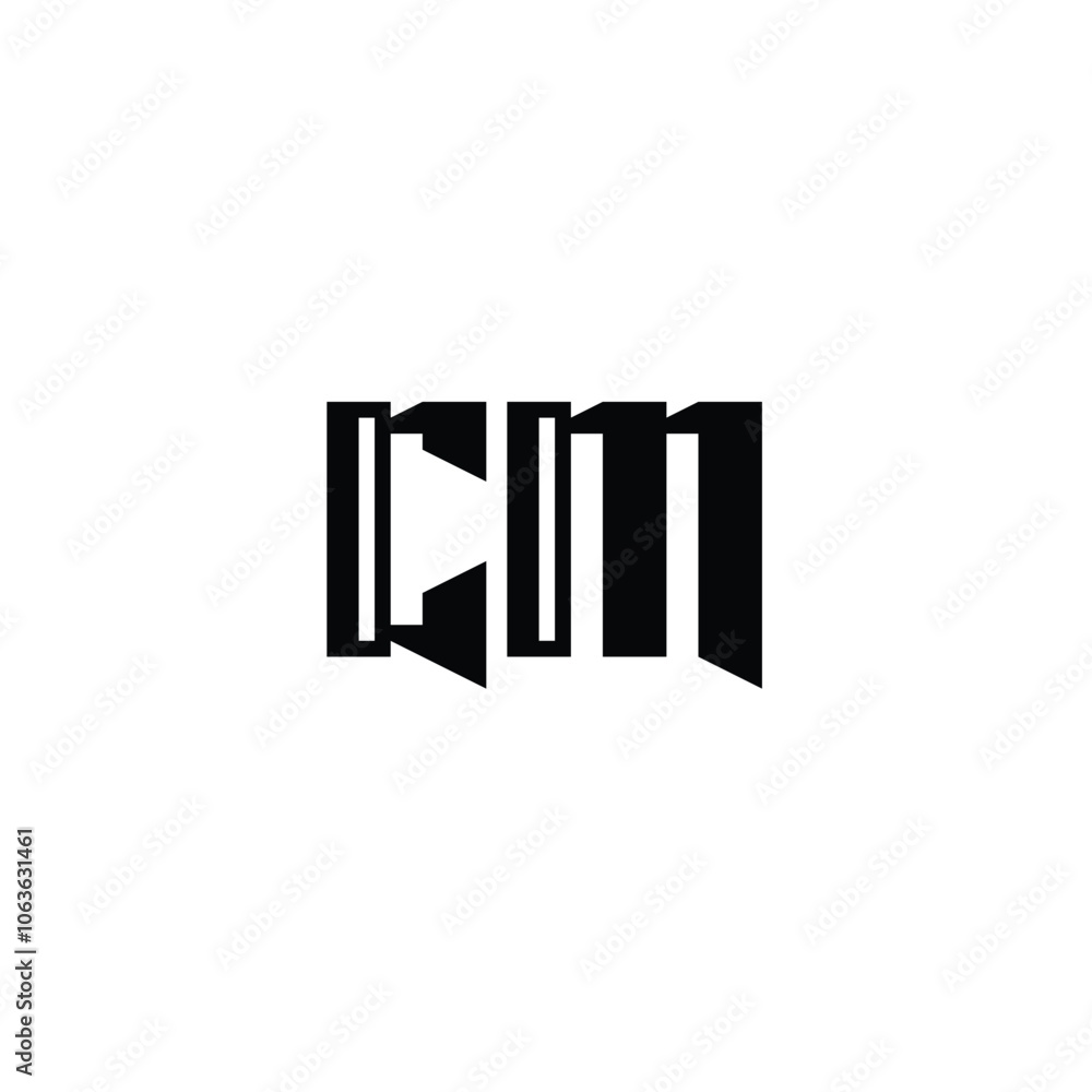 CM monogram logo design letter text name symbol monochrome logotype alphabet character simple logo CM monogram logo design letter text name symbol monochrome logotype alphabet character simple logo