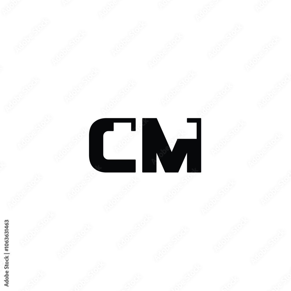 CM monogram logo design letter text name symbol monochrome logotype alphabet character simple logo CM monogram logo design letter text name symbol monochrome logotype alphabet character simple logo