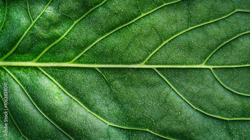 Closeup of basil leaf, intense green texture, aromatic detail, botanical health concept