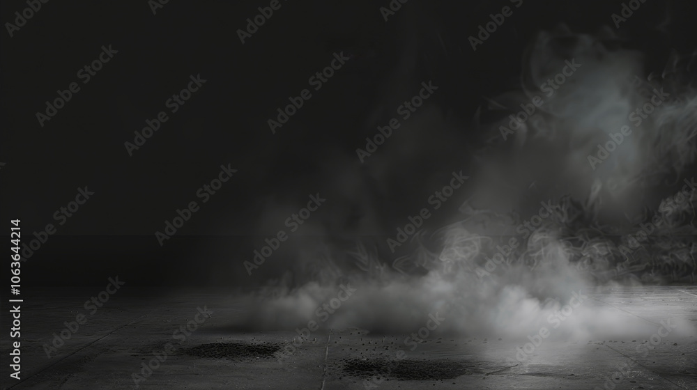 Smoke on a black background
