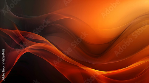 abstract orange and black wave background