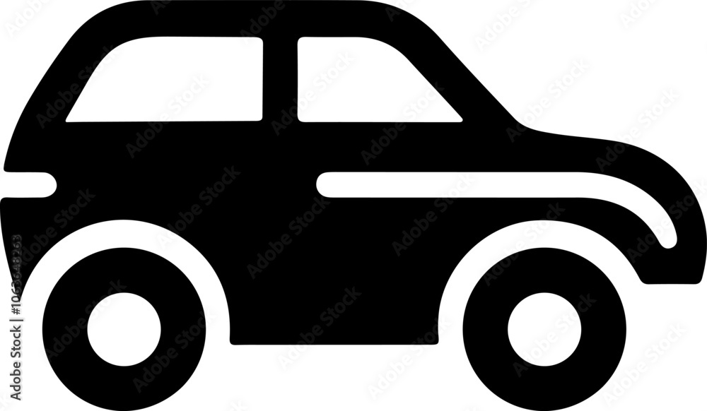 Car silhouette icon vector illustration design Car silhouette icon vector illustration design