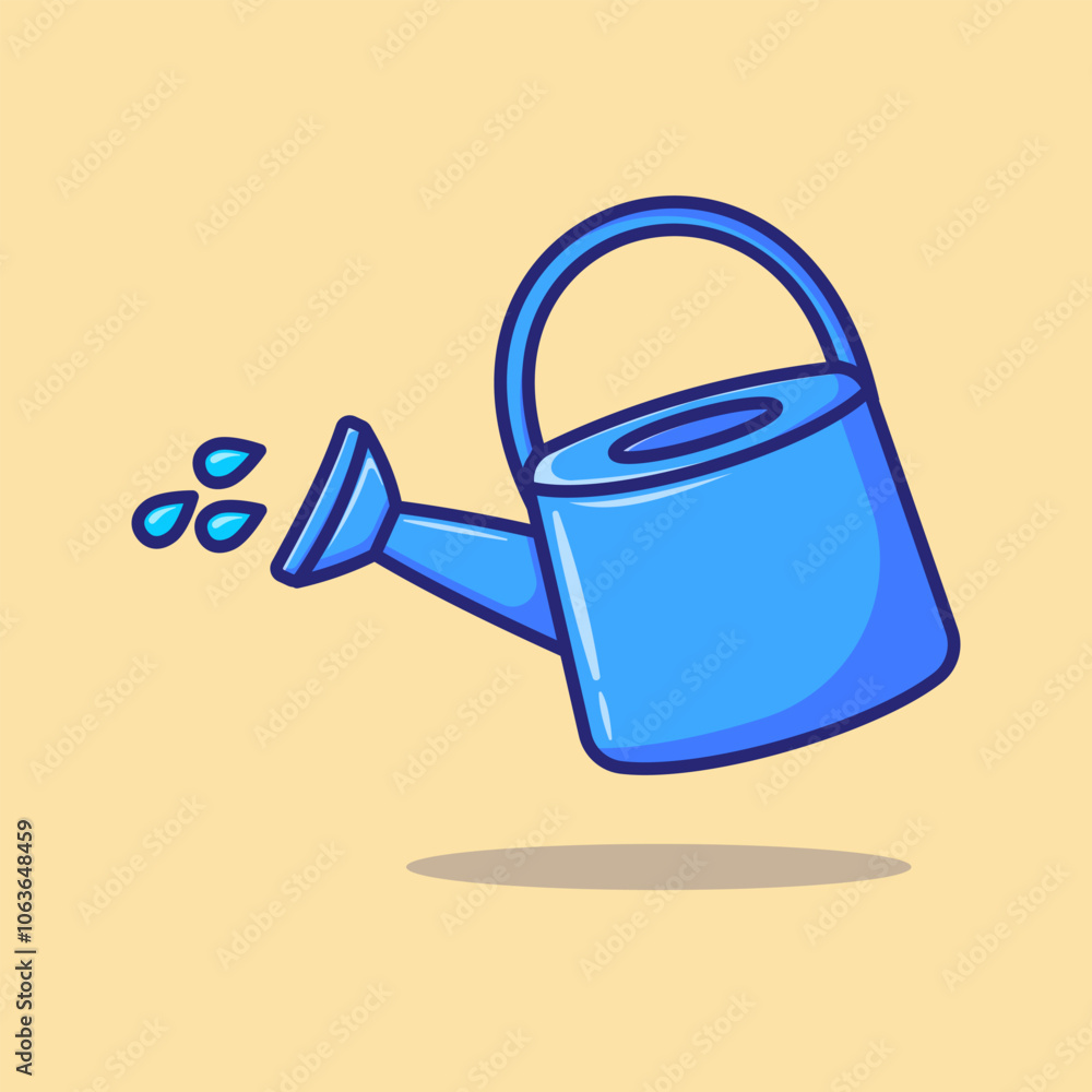 Watering Can For Gardening, Vector, Illustration, Icon Isolated, Gardening Icon, Farming Illustration Watering Can For Gardening, Vector, Illustration, Icon Isolated, Gardening Icon, Farming Illustration