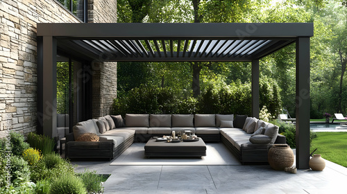 Outdoor Patio Design with P...