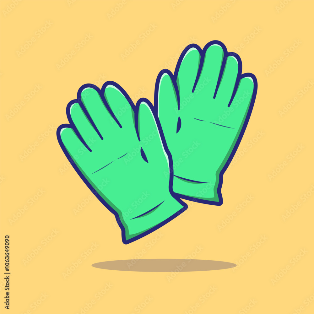 Gardening Gloves Vector, Illustration, Icon Isolated, Gardening Icon, Farming Illustration Gardening Gloves Vector, Illustration, Icon Isolated, Gardening Icon, Farming Illustration