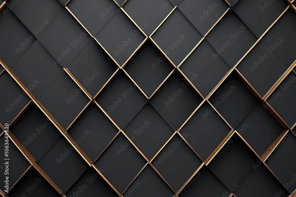 Black background with a diamond pattern, a dark and luxurious wallpaper design Black background with a diamond pattern, a dark and luxurious wallpaper design