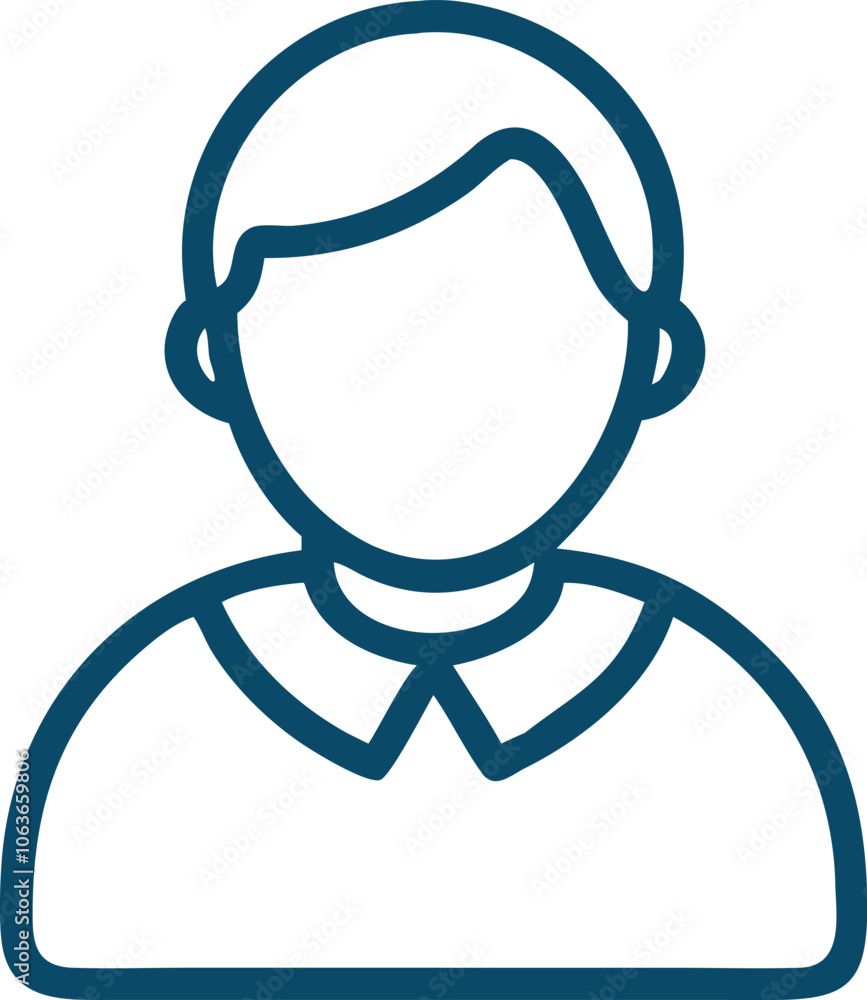 Vector Outline of User Icon in PNG Format Vector Outline of User Icon in PNG Format