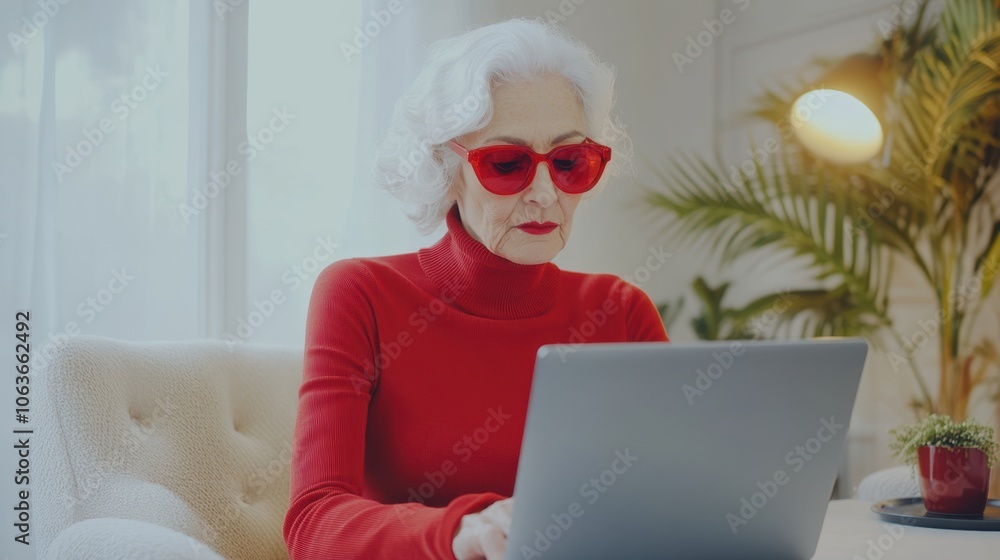 The Woman with Laptop Fashion The Woman with Laptop Fashion