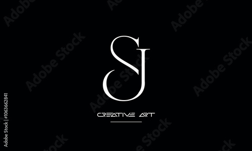 JS, SJ, J, S abstract letters logo monogram