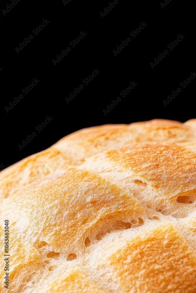 freshly baked bread against a black background freshly baked bread against a black background