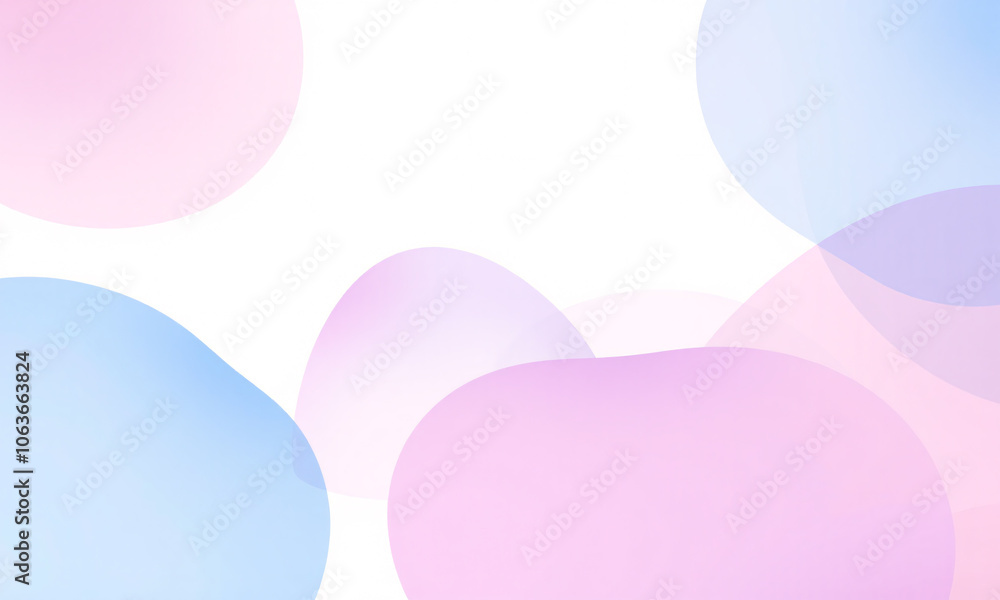 A set of gradient shapes with soft transitions in shades of blue pink and purple on a white background A set of gradient shapes with soft transitions in shades of blue pink and purple on a white background