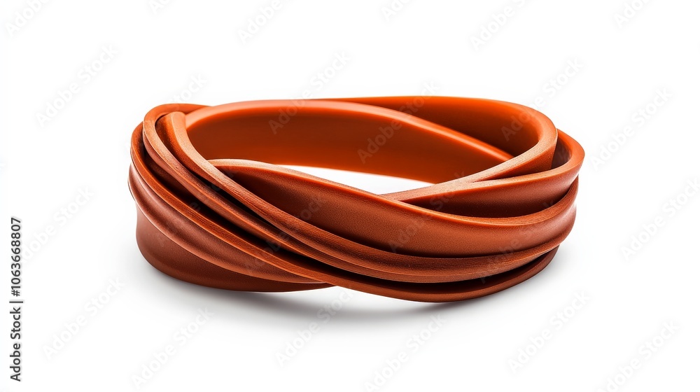 Modern Orange Bracelet: A contemporary take on classic jewelry, this orange bracelet features a unique, intertwined design that adds a touch of sophistication to any outfit. Its sleek. Modern Orange Bracelet: A contemporary take on classic jewelry, this orange bracelet features a unique, intertwined design that adds a touch of sophistication to any outfit. Its sleek.