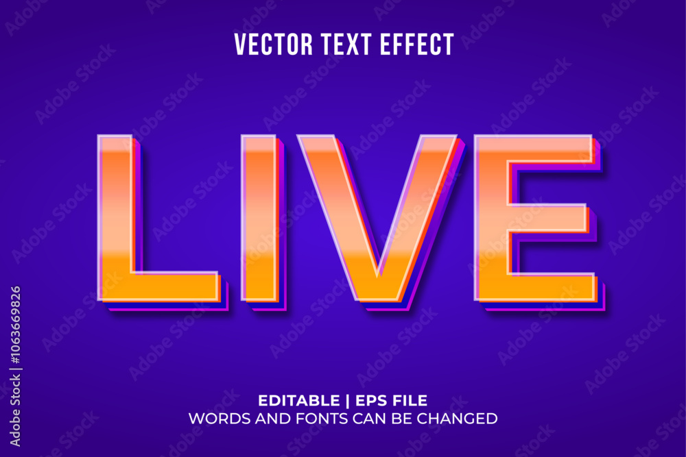editable live text effect template editable live text effect template