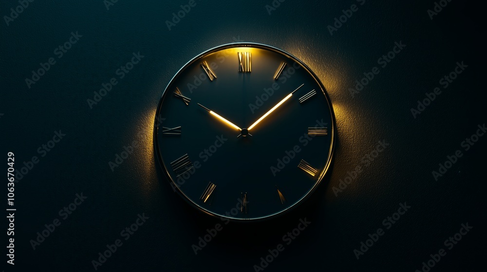 custom made wallpaper toronto digitalVintage Clock Showing Twelve with Shining Hands