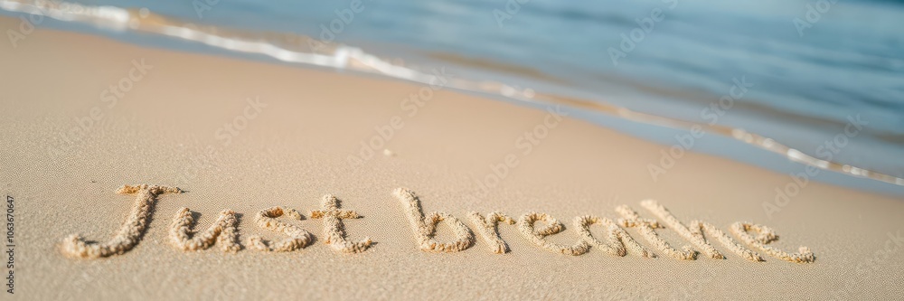 Close-up of the phrase 