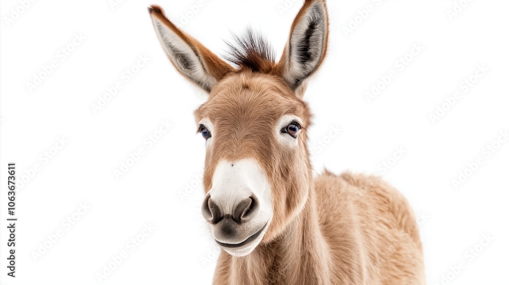 Fototapeta premium Happy Surprised Joyful Donkey