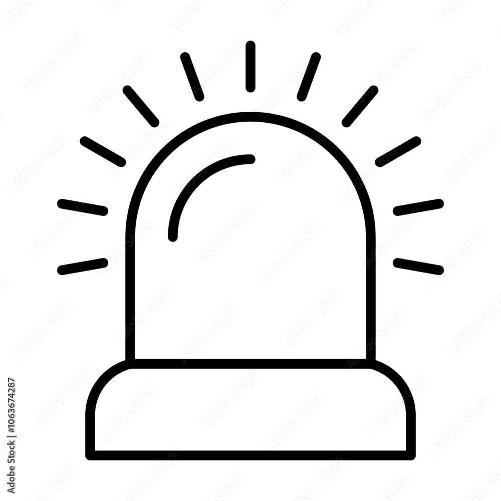 Alarm icon, outline vector illustration Alarm icon, outline vector illustration
