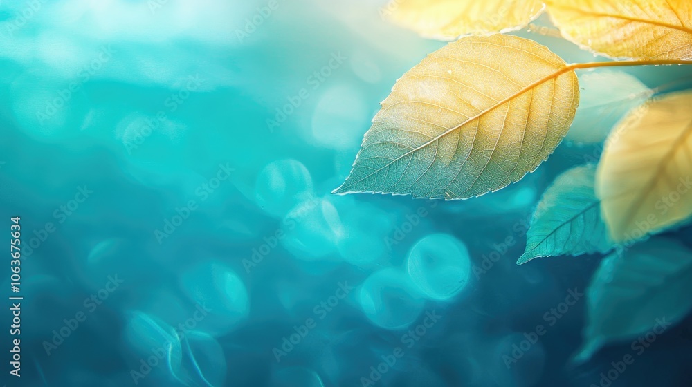 Macro View of Layered Leaves with Natural Patterns Macro View of Layered Leaves with Natural Patterns