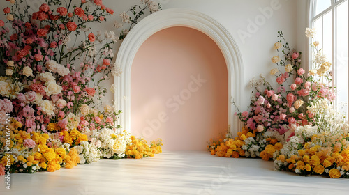 Floral Archway Background I...