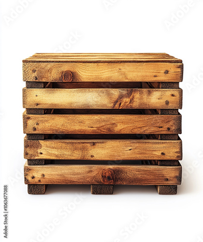 Rustic Wooden Crate for Storage