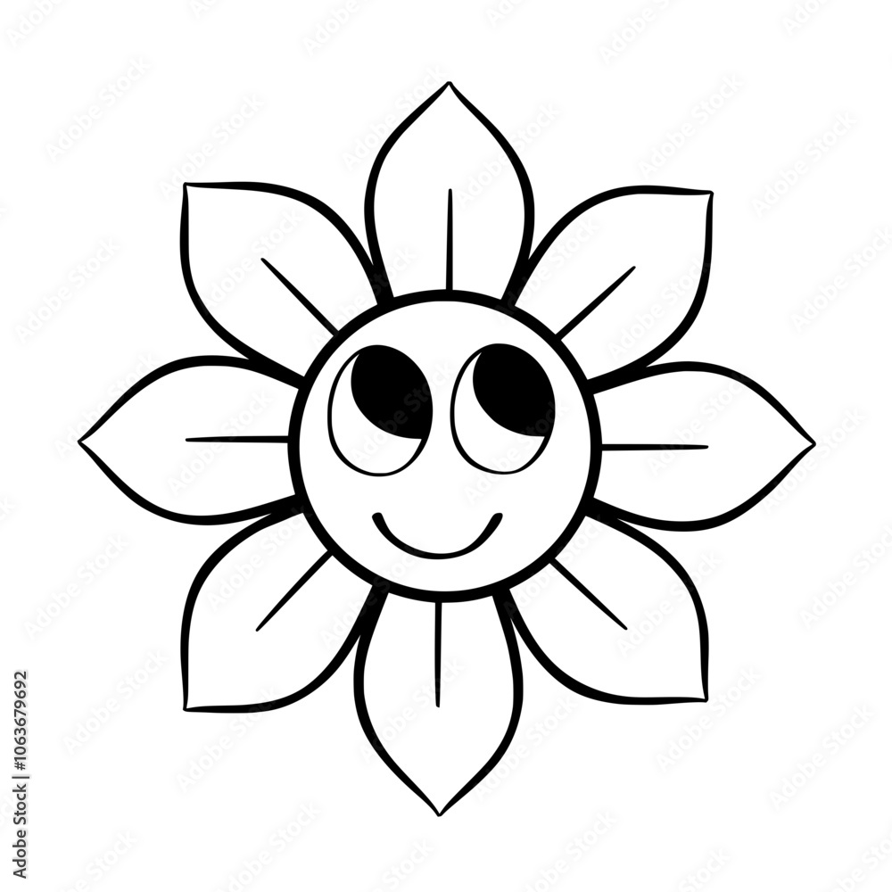 Emotion Groovy hippie outline Emotion Groovy hippie outline