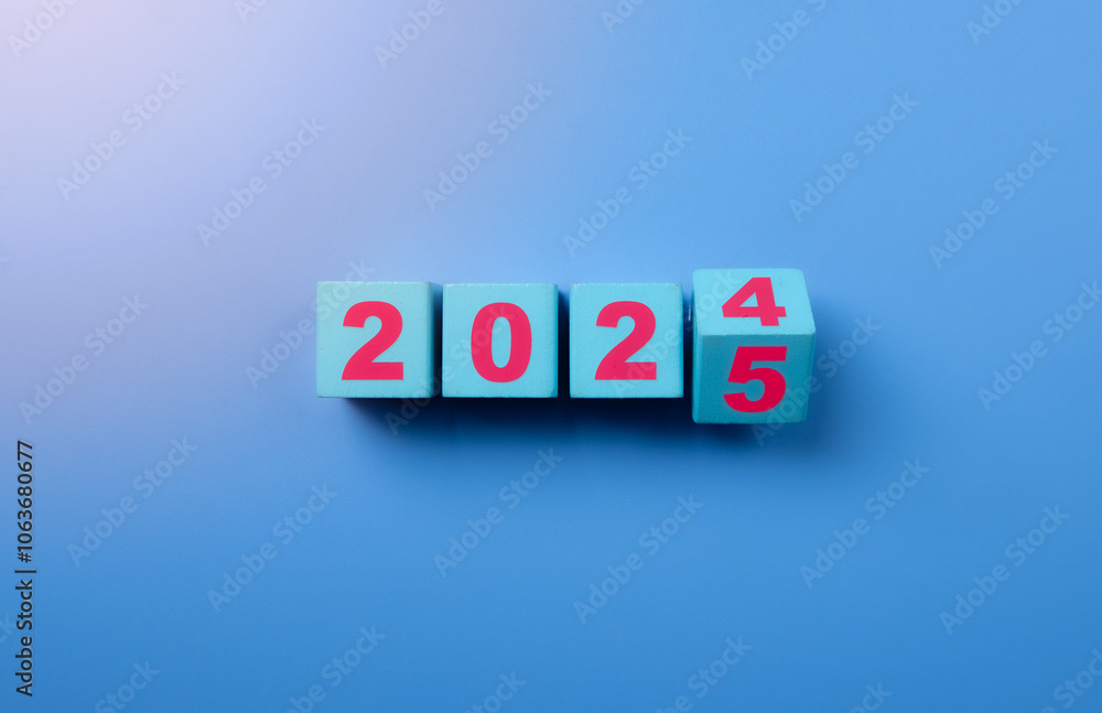 New project growth concept in 2025, Preparation for happy new year New project growth concept in 2025, Preparation for happy new year