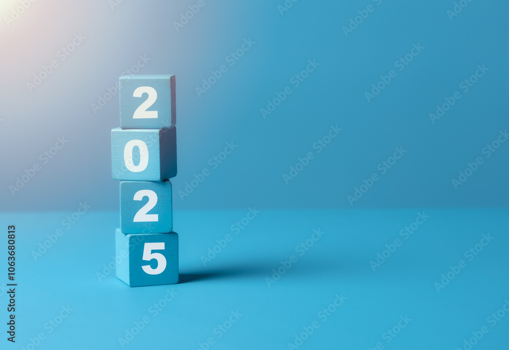 New project growth concept in 2025, Preparation for happy new year New project growth concept in 2025, Preparation for happy new year