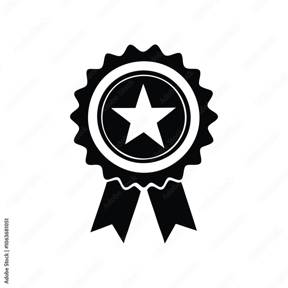badge silhouette vector design illustration badge silhouette vector design illustration