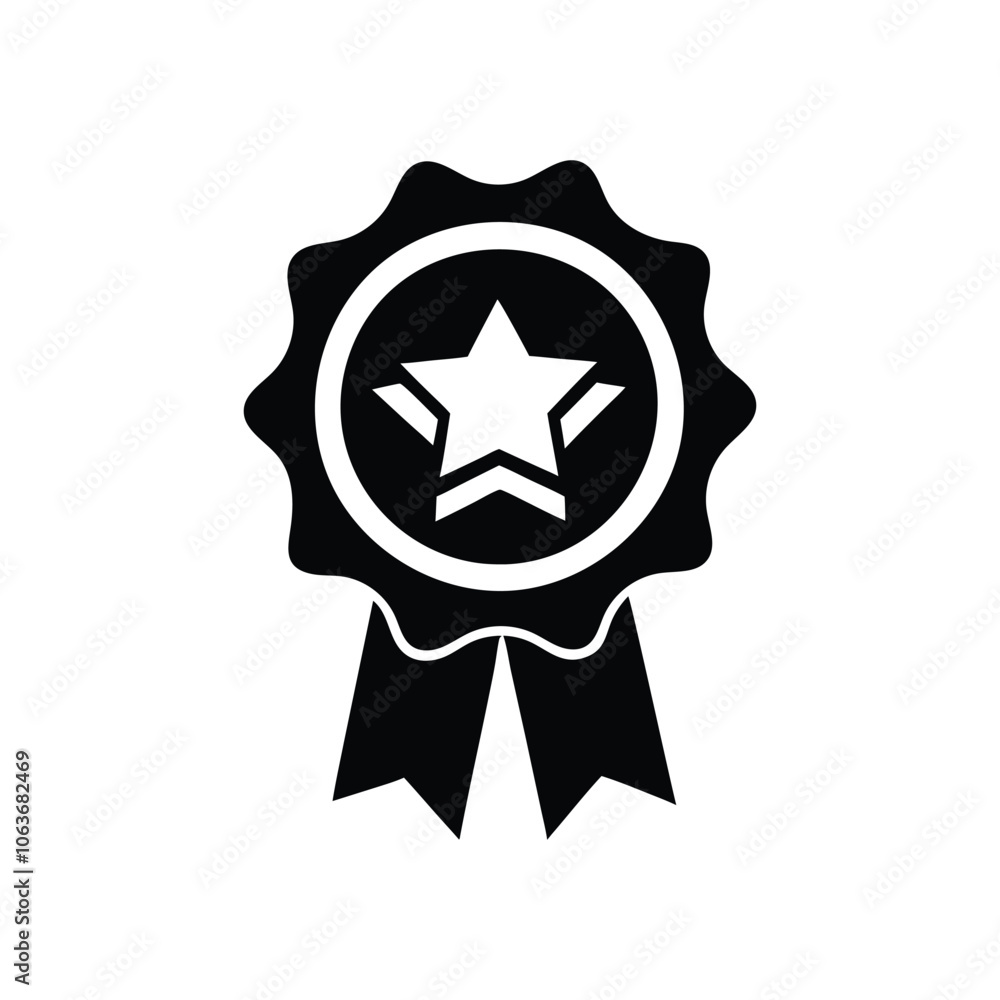 badge silhouette vector design illustration badge silhouette vector design illustration
