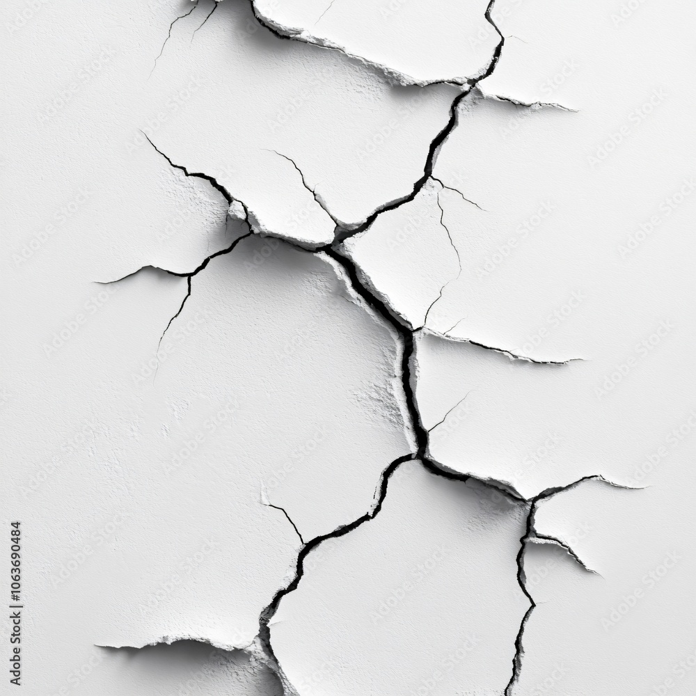 Cracked Wall Broken Surface Texture Detail Cracked Wall Broken Surface Texture Detail