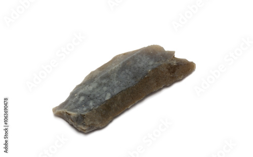 Flint Fragments – Possibly Ancient Tools. Flint was ideal for shaving, cutting, and making weapons photo