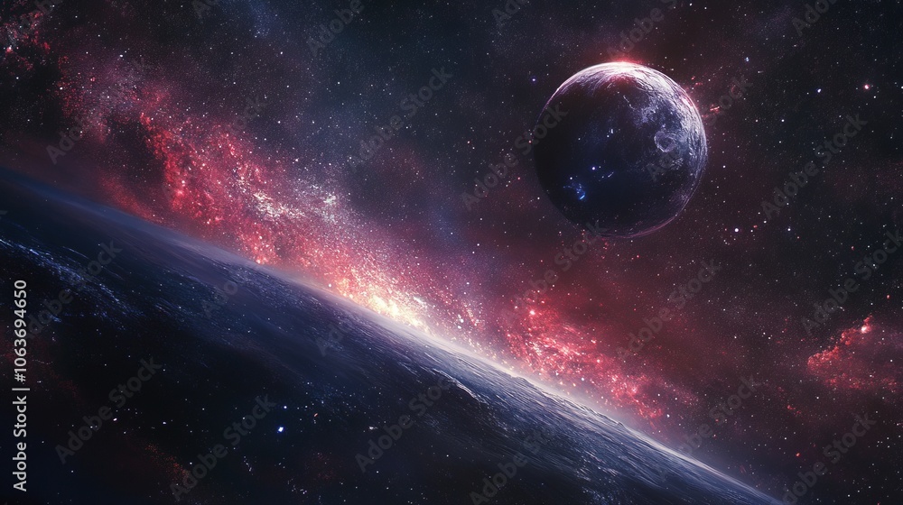 Cosmic Landscape: A Planet in the Starry Night Cosmic Landscape: A Planet in the Starry Night