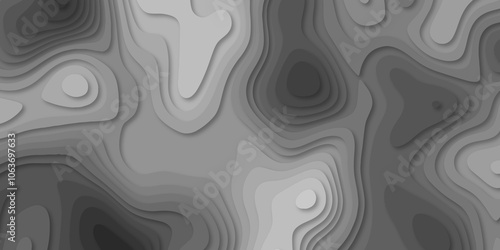 Abstract luxury multicolor modern 3d papercut background. Minimal abstract vector wave carve diamond topography line circle creative topography map circle and wave line smooth multilayer pattern.