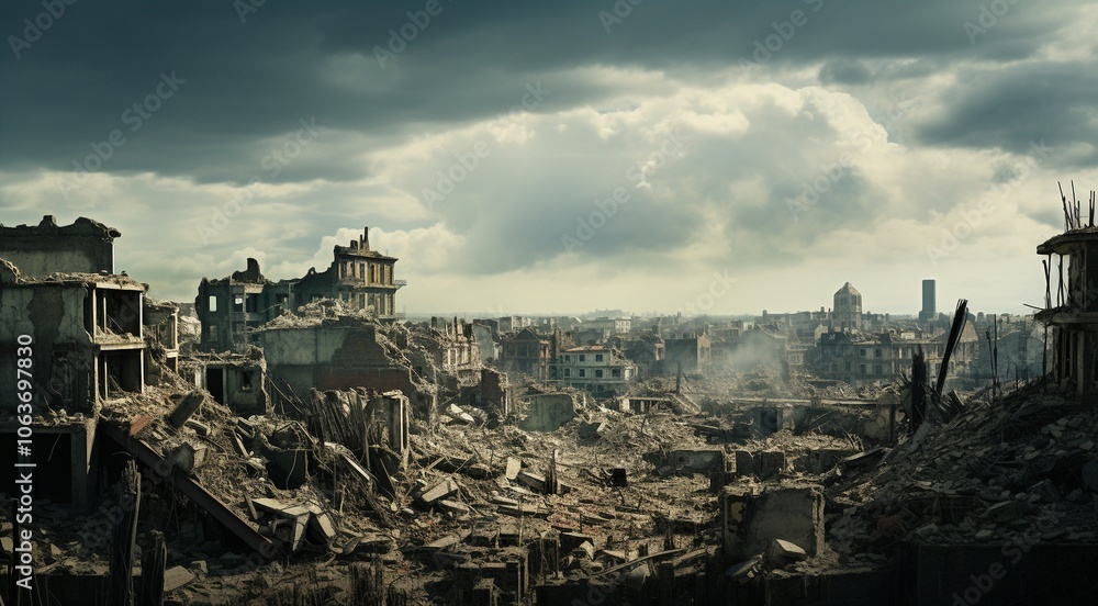 war scenery in the city, city after war war scenery in the city, city after war