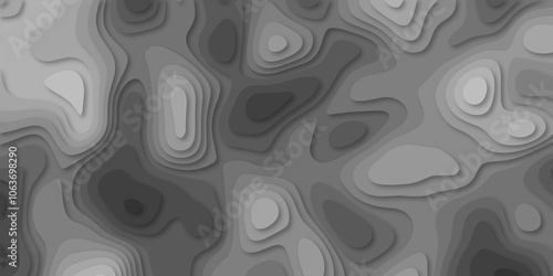 Abstract luxury multicolor modern 3d papercut background. Minimal abstract vector wave carve diamond topography line circle creative topography map circle and wave line smooth multilayer pattern.