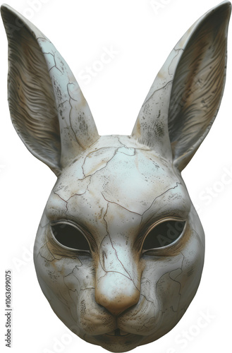 Gothic dark mask Cutout element on transparent background