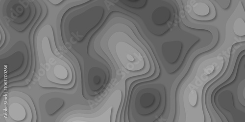 Abstract luxury multicolor modern 3d papercut background. Minimal abstract vector wave carve diamond topography line circle creative topography map circle and wave line smooth multilayer pattern.