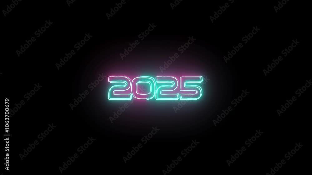 Bright Neon 2025 animation is a combination of black background with some colorful colors Bright Neon 2025 animation is a combination of black background with some colorful colors